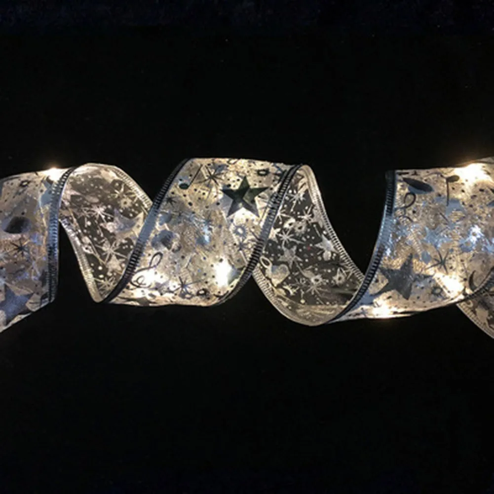 1/2 M LED Ribbon Christmas String Light Christmas Tree Topper Bow Ribbon Decor Outdoor Wedding Xmas Party Decor Pendant Gift
1/2 M LED Ribbon Christmas String Light Christmas Tree Topper Bow Ribbon Decor Outdoor Wedding Xmas Party Decor Pendant Gift