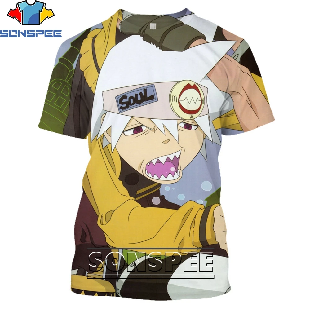 SONSPEE Soul Eate Anime 3D Tee Shirt Popular Men Tshirt Summer Fashion Casual T Shirt Harajuku Women Streetwear Clothing Tops
SONSPEE Soul Eate Anime 3D Tee Shirt Popular Men Tshirt Summer Fashion Casual T Shirt Harajuku Women Streetwear Clothing Tops