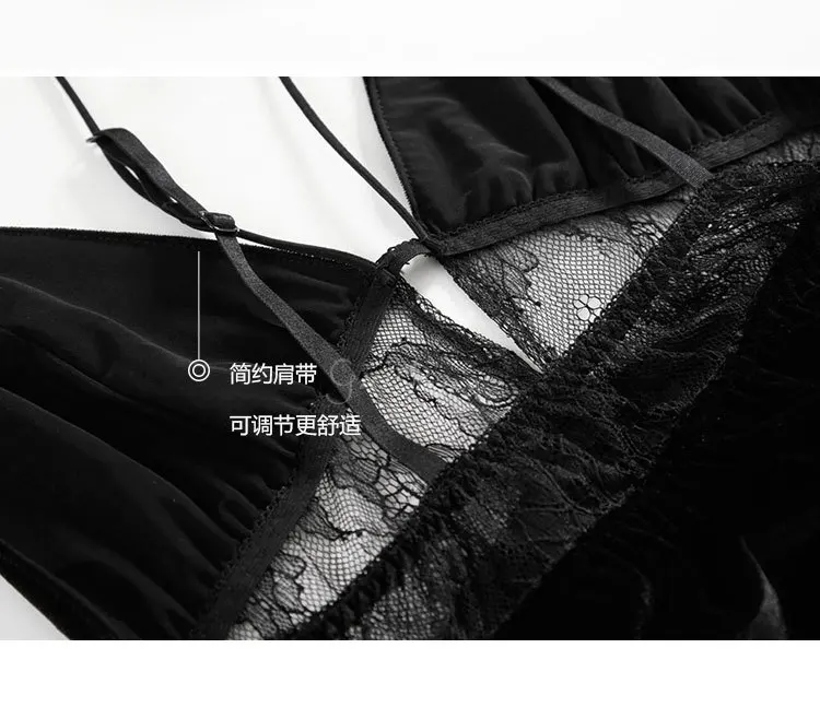 Wedding Night Lingerie Summer Night Dress Women See Through Sleepwear Sexy Summer Nightgown Velvet Nightgown Vintage Sleepdress
Wedding Night Lingerie Summer Night Dress Women See Through Sleepwear Sexy Summer Nightgown Velvet Nightgown Vintage Sleepdress