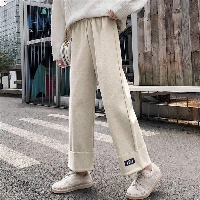 New Thick Woolen Wide Leg Pant Women's Autumn And Winter High Waisted Trousers Student Korean Loose Straight Casual Pants
New Thick Woolen Wide Leg Pant Women's Autumn And Winter High Waisted Trousers Student Korean Loose Straight Casual Pants