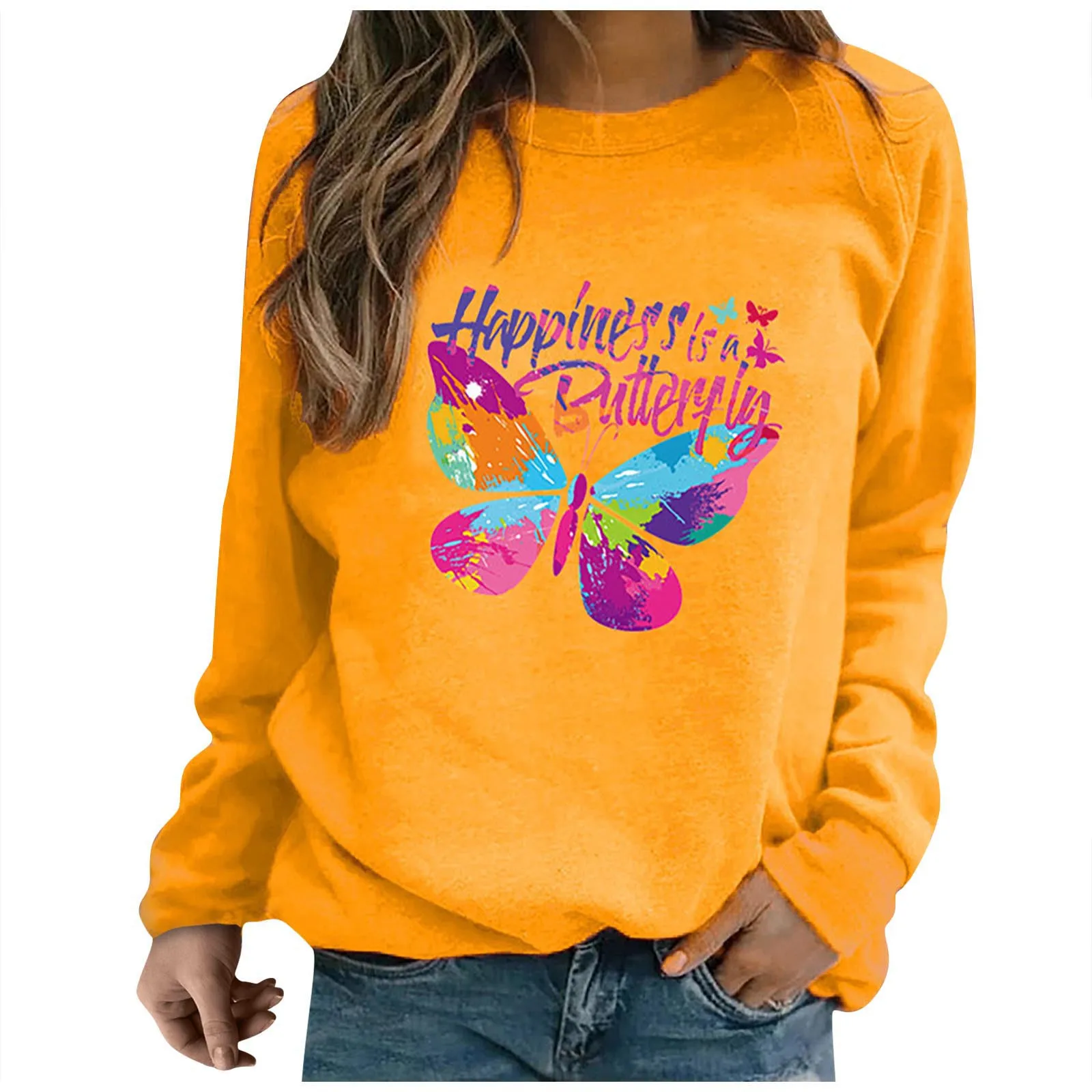 2021 Butterfly Printing Letter Women's Hoodies Loose Sweatshirt Oversize Women Sweatshirt Female Pullovers Autumn Streetwear
2021 Butterfly Printing Letter Women's Hoodies Loose Sweatshirt Oversize Women Sweatshirt Female Pullovers Autumn Streetwear