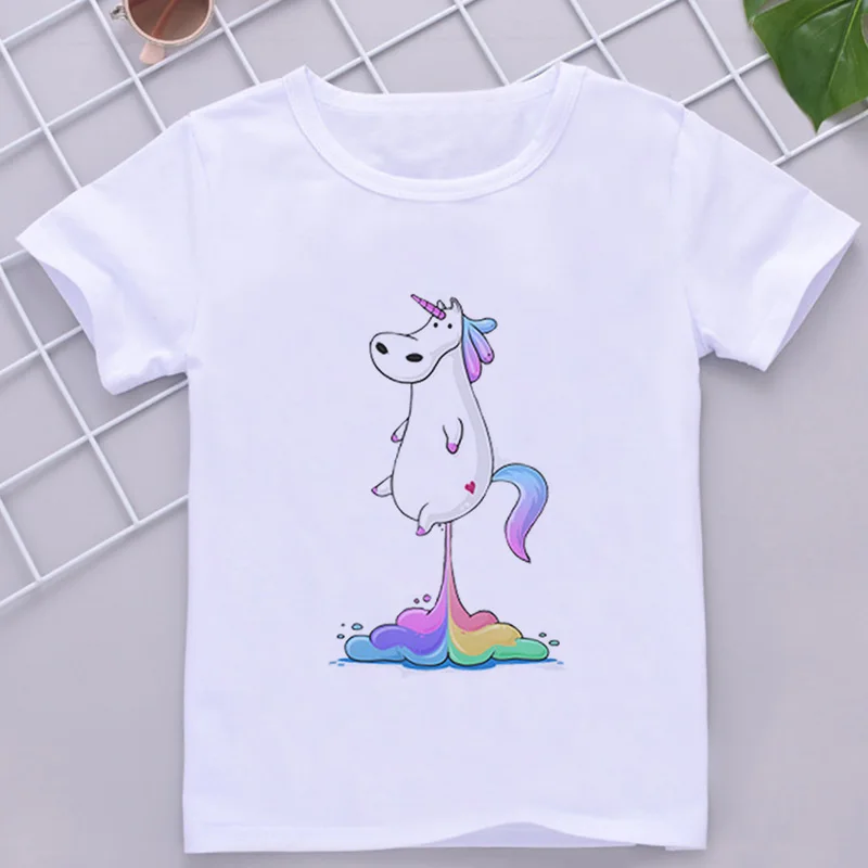 ZZSYKD Kawaii 2019 New Girls Top Round Neck Fashion Boys T Shirts Cartoon Unicorn Rainbow Pretty Printing Kids Tshirt Leisure
ZZSYKD Kawaii 2019 New Girls Top Round Neck Fashion Boys T Shirts Cartoon Unicorn Rainbow Pretty Printing Kids Tshirt Leisure
