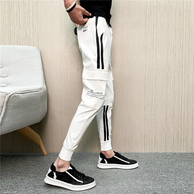Men`s Street Style Harem Pants Elastic Wasit Drawstring Patchwork Cuffed Cargo Multi Pockets Joggers Side Striped For Male
Men`s Street Style Harem Pants Elastic Wasit Drawstring Patchwork Cuffed Cargo Multi Pockets Joggers Side Striped For Male