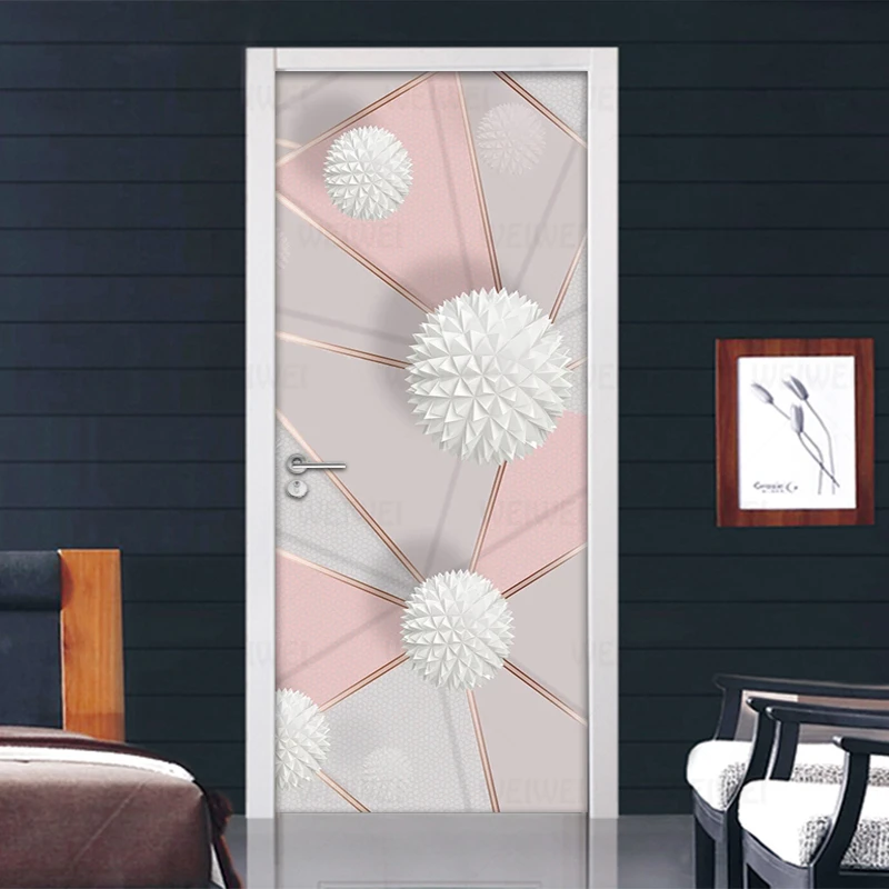 3D Geometric Circle Ball Door Sticker Waterproof Self-adhesive Removable Wall Decals Living Room Bedroom Door Wallpaper Modern
3D Geometric Circle Ball Door Sticker Waterproof Self-adhesive Removable Wall Decals Living Room Bedroom Door Wallpaper Modern