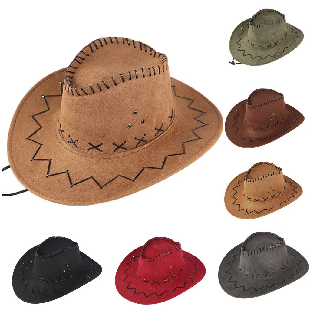 Unisex Western Cowboy Hat Adult Fedora Outdoor Wide Brim Faux Leather Mongolian Sunshade Summer Wide Brim Beach Travel Cap #T1P
Unisex Western Cowboy Hat Adult Fedora Outdoor Wide Brim Faux Leather Mongolian Sunshade Summer Wide Brim Beach Travel Cap #T1P
