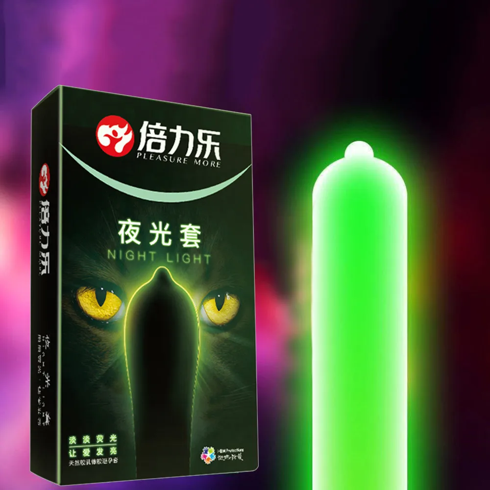 Люминесцентные кондомы задержка порно 7 шт. носветильник взрослый латексный