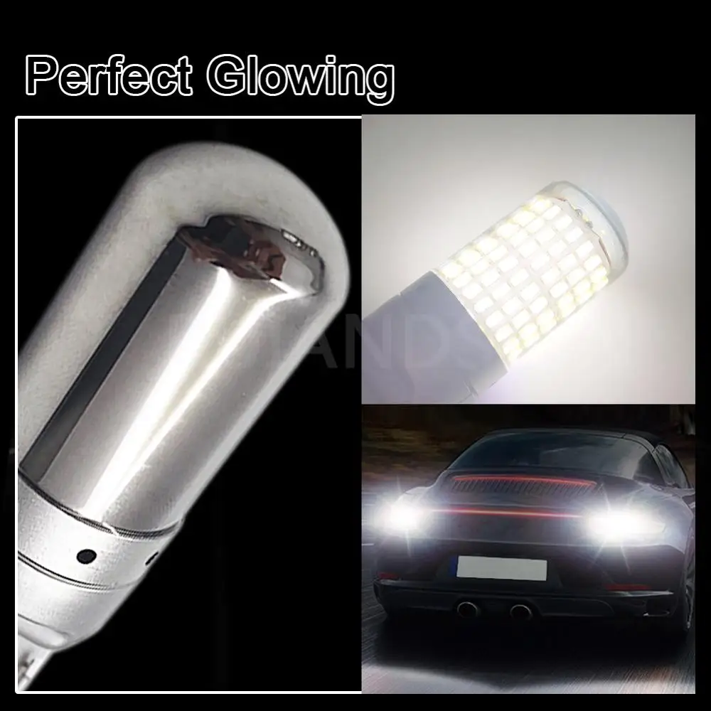RUIANDSION 2 Pcs 3014 144SMD 7440 T20 W21W Car Turn Signal Rear Fog Light Led Reversing Lamps Bulb White 6000K 12V-30V 24V 12W
RUIANDSION 2 Pcs 3014 144SMD 7440 T20 W21W Car Turn Signal Rear Fog Light Led Reversing Lamps Bulb White 6000K 12V-30V 24V 12W