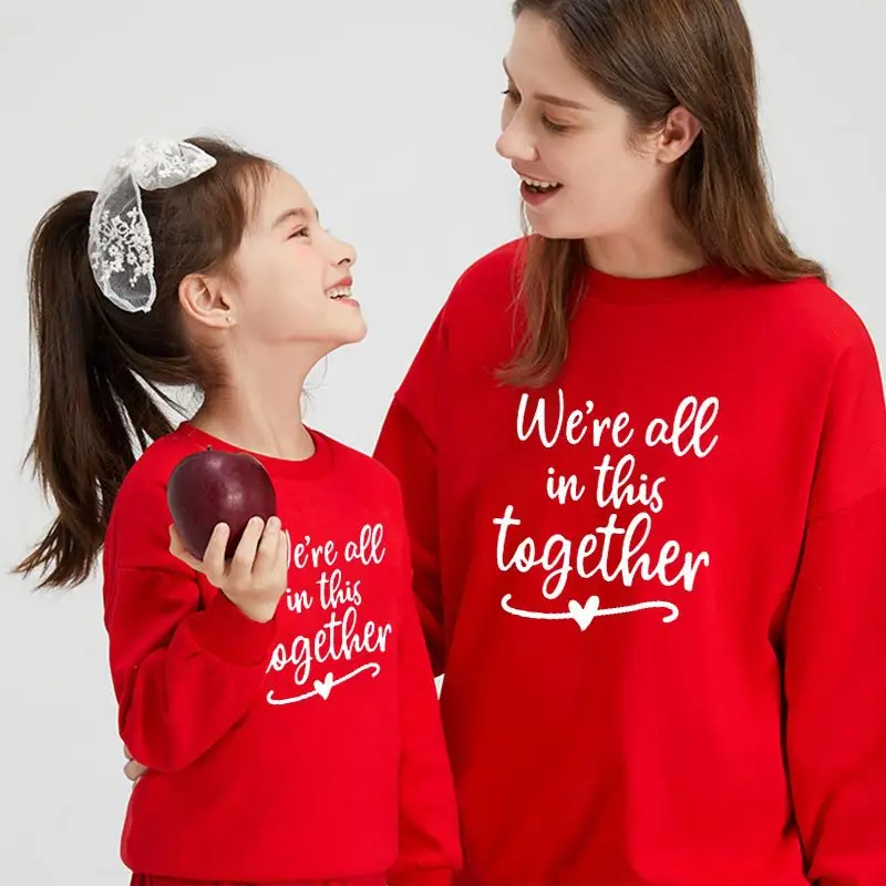 Fashion Sweatshirts Family Matching Mother And Daughter Clothes Set Baby Girls Long Sleeve Hoodies Mother Kids Matches Clothing
Fashion Sweatshirts Family Matching Mother And Daughter Clothes Set Baby Girls Long Sleeve Hoodies Mother Kids Matches Clothing