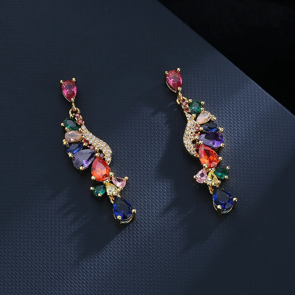 2021 long tassel color luxury zircon earrings 925 silver colorful stone earrings for ladies party birthday jewelry gifts
2021 long tassel color luxury zircon earrings 925 silver colorful stone earrings for ladies party birthday jewelry gifts