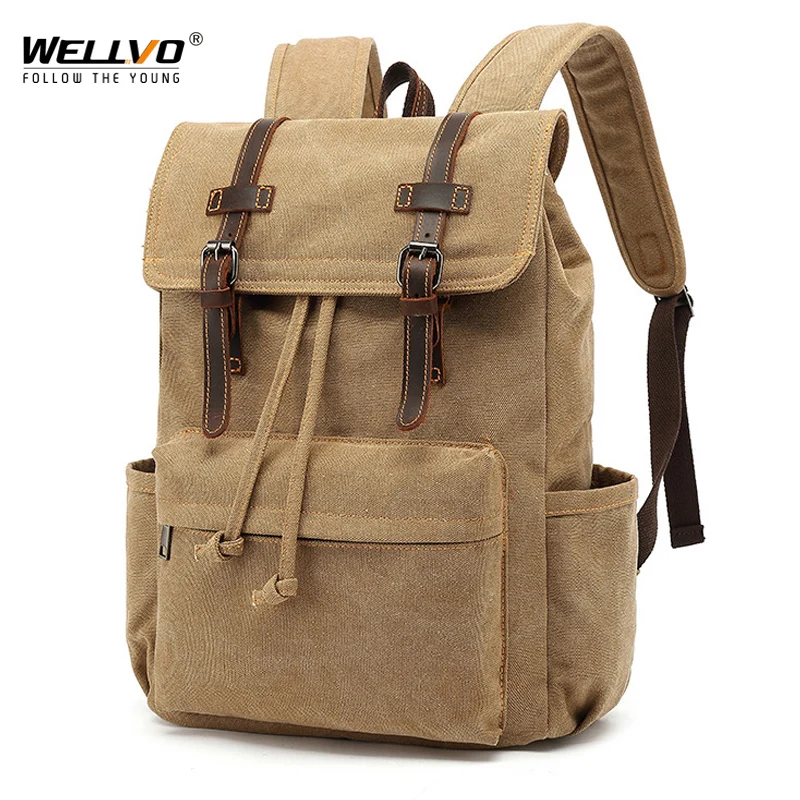 Men's Outdoor Backpack Vintage Canvas Backpack School Bag Male Travel Bags Large Capacity Travel Laptop Backpack Mochila X190C
Men's Outdoor Backpack Vintage Canvas Backpack School Bag Male Travel Bags Large Capacity Travel Laptop Backpack Mochila X190C