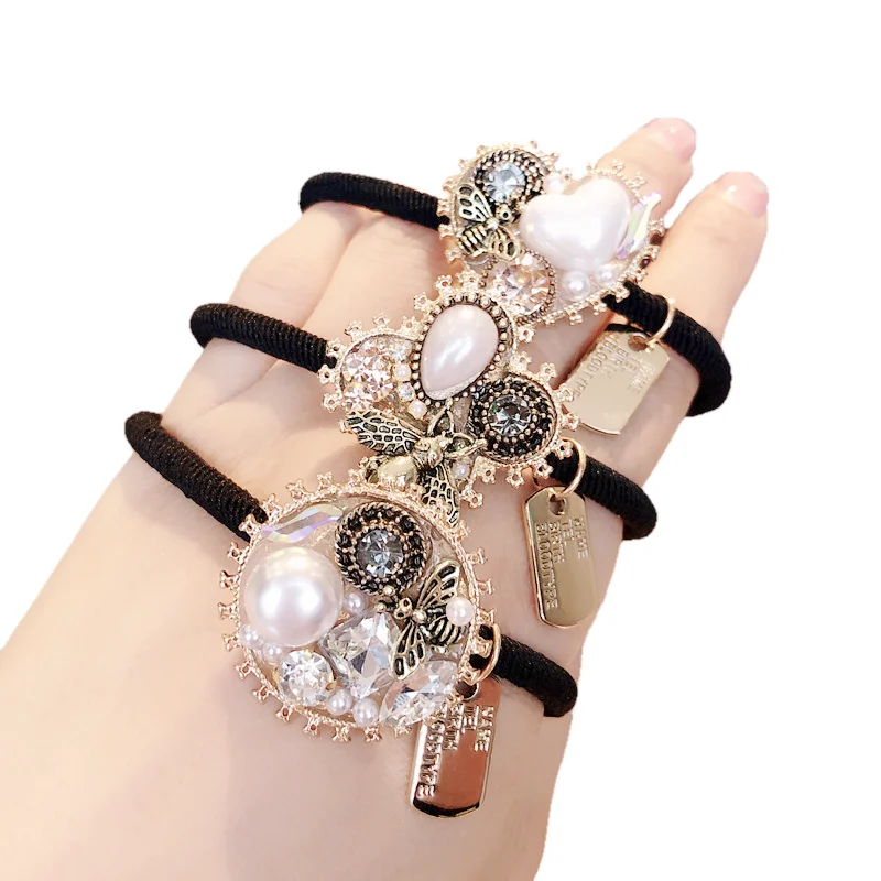 Women Hair Ties Elastic Rubber Bands Girl Crystal Zircon Pearl Geometric Korean Scrunchies Head Accessories Handmade Wholesale
Women Hair Ties Elastic Rubber Bands Girl Crystal Zircon Pearl Geometric Korean Scrunchies Head Accessories Handmade Wholesale