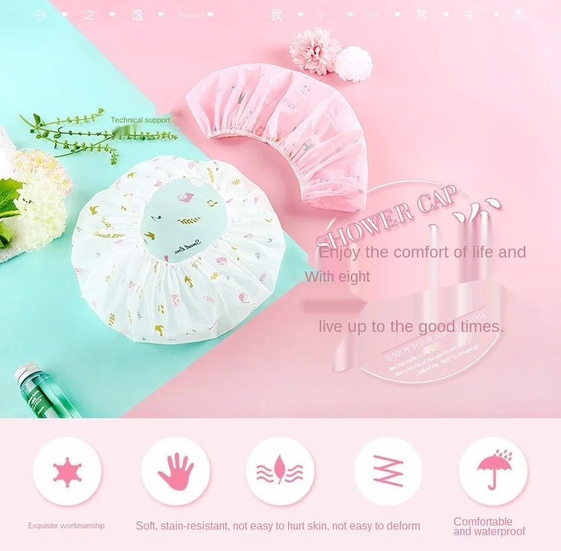 Factory Direct Sale Bath Cap Printing Waterproof Adult Female Shower Cap Children Shower Cap Female Head
Factory Direct Sale Bath Cap Printing Waterproof Adult Female Shower Cap Children Shower Cap Female Head