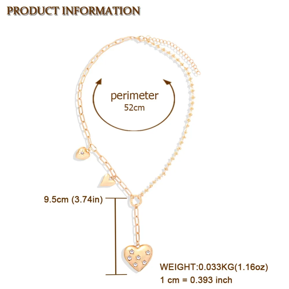 LADYFRISY 2021 ZA Chic Heart Pendant Necklace Fashion Gold Color Chain Link Maxi Choker Necklaces Collar Clavicle Jewelry Bijoux
LADYFRISY 2021 ZA Chic Heart Pendant Necklace Fashion Gold Color Chain Link Maxi Choker Necklaces Collar Clavicle Jewelry Bijoux