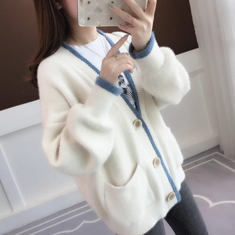 Sweater Fashion 2018 Cardigan Women Casual V-neck Regular Buttons Pure Color Lazy Style Knitted Loose Long Sleeve Thickened Top
Sweater Fashion 2018 Cardigan Women Casual V-neck Regular Buttons Pure Color Lazy Style Knitted Loose Long Sleeve Thickened Top