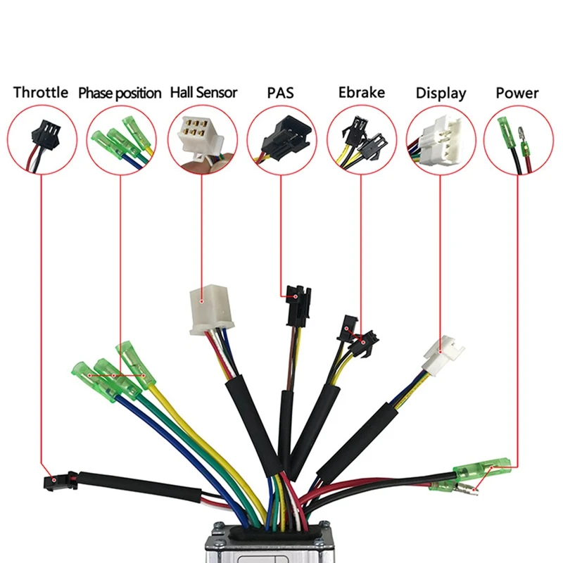 36V/48V 250W 15A Electric Bicycle Sine Wave Controller with KT LED880 Display&Thumb Throttle and Sensor Ebike Accessorie
36V/48V 250W 15A Electric Bicycle Sine Wave Controller with KT LED880 Display&Thumb Throttle and Sensor Ebike Accessorie