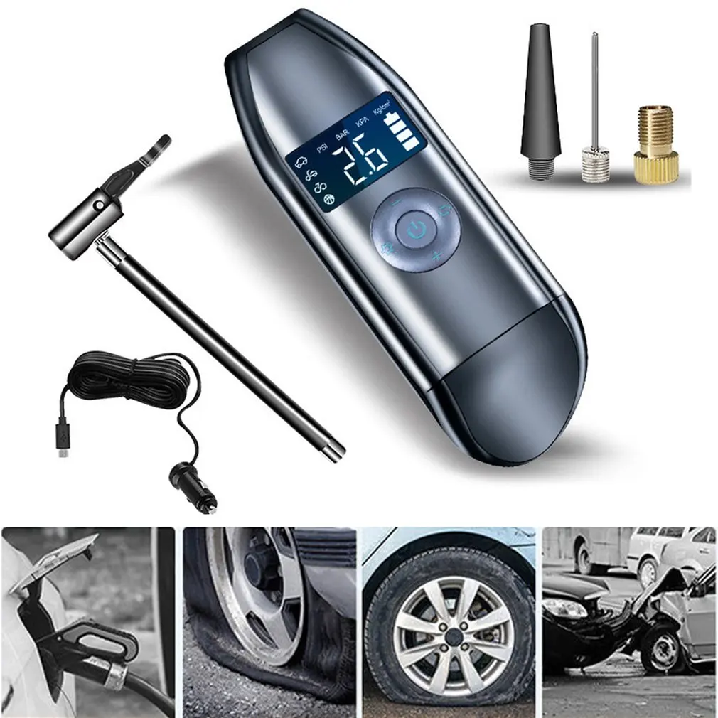 12V 120PSI Rechargeable Air Pump Tire Inflator Cordless Portable Compressor Digital Car Tyre Pump For Car Bicycle Tires Balls
12V 120PSI Rechargeable Air Pump Tire Inflator Cordless Portable Compressor Digital Car Tyre Pump For Car Bicycle Tires Balls