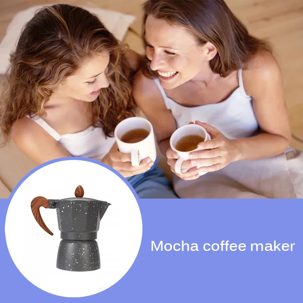 Aluminum Italian Moka Espresso Coffee Maker Percolator Stove Top Pot 150/300ML Kitchen Tools Stovetop Coffee Maker