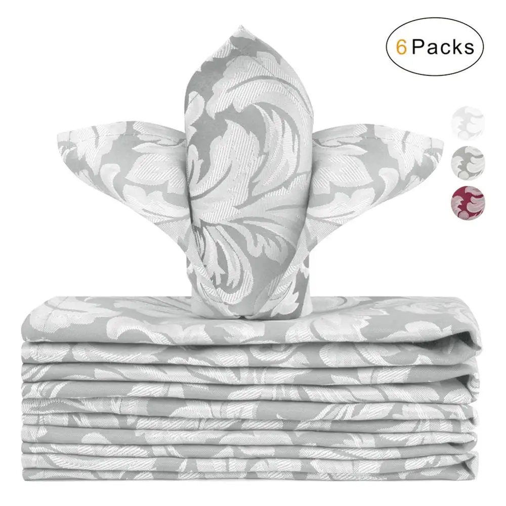 VCVCOO 6 Pcs Fabric Napkins Polyester Cloth Table Dinner Multi-color Napkin 43*43CM Diner New Year Handkerchief Party
VCVCOO 6 Pcs Fabric Napkins Polyester Cloth Table Dinner Multi-color Napkin 43*43CM Diner New Year Handkerchief Party