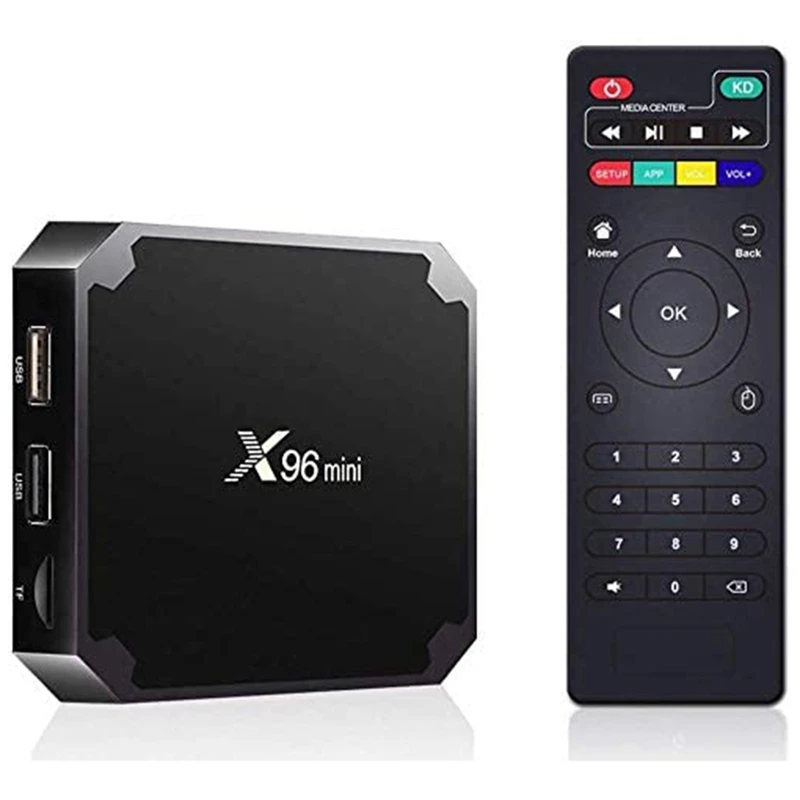 Android TV Box Media Player, X96 Mini Android 9.0 TV Box 1GB RAM 8GB ROM, Support 2.4G WiFi 100M Ethernet
Android TV Box Media Player, X96 Mini Android 9.0 TV Box 1GB RAM 8GB ROM, Support 2.4G WiFi 100M Ethernet