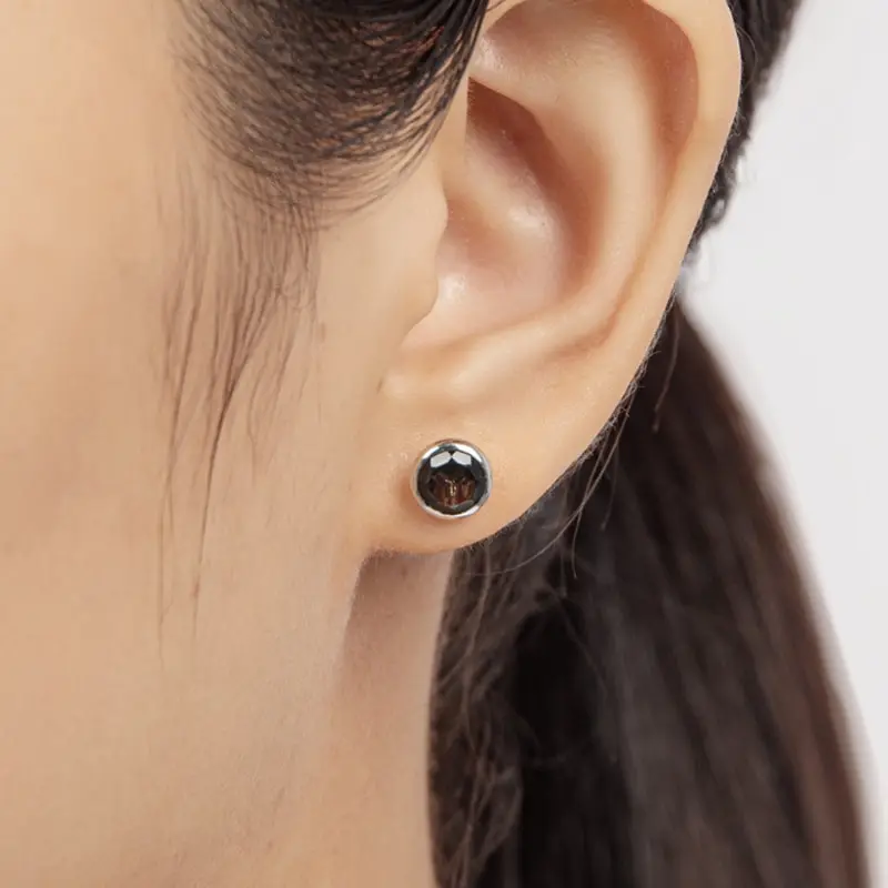 Jazaz 100% 925 Sterling Silver Luxury 6mm Round Smoky Quartz Stud Earrings Women Wedding Engagement Lady Fine Jewelry Gift B0395
Jazaz 100% 925 Sterling Silver Luxury 6mm Round Smoky Quartz Stud Earrings Women Wedding Engagement Lady Fine Jewelry Gift B0395