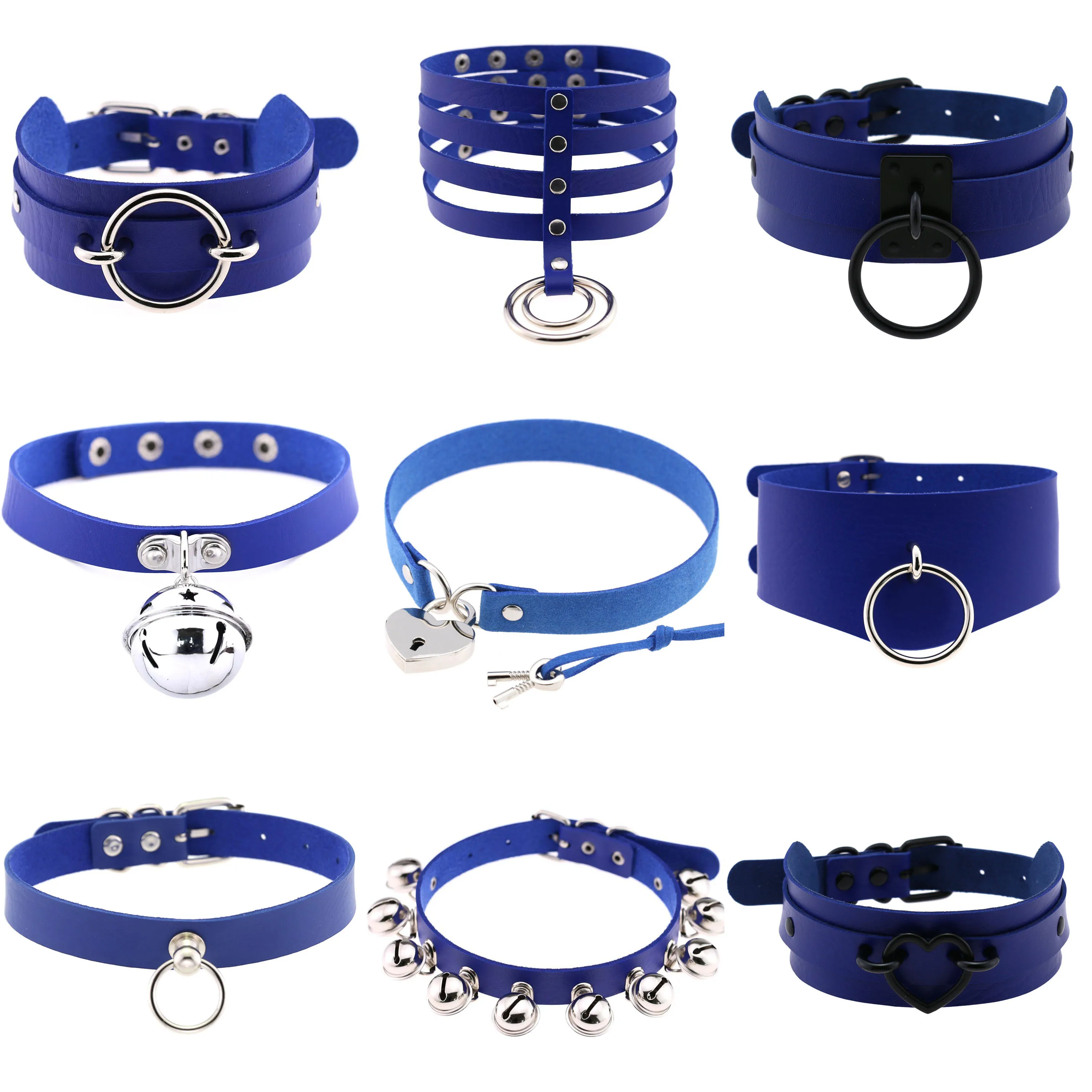 Unusual Creative Goth Choker Vintage 2021 Fashion Sexy Collar Punk Heart Rivet Blue Leather Necklace Party Jewelry Accessories
Unusual Creative Goth Choker Vintage 2021 Fashion Sexy Collar Punk Heart Rivet Blue Leather Necklace Party Jewelry Accessories