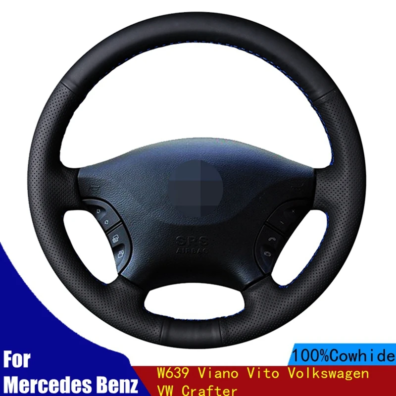Car Steering Wheel Cover Genuine Leather Hand-stitched For Mercedes-Benz W210 E-Class E320 2000 2001 2002 Four Seasons
Car Steering Wheel Cover Genuine Leather Hand-stitched For Mercedes-Benz W210 E-Class E320 2000 2001 2002 Four Seasons