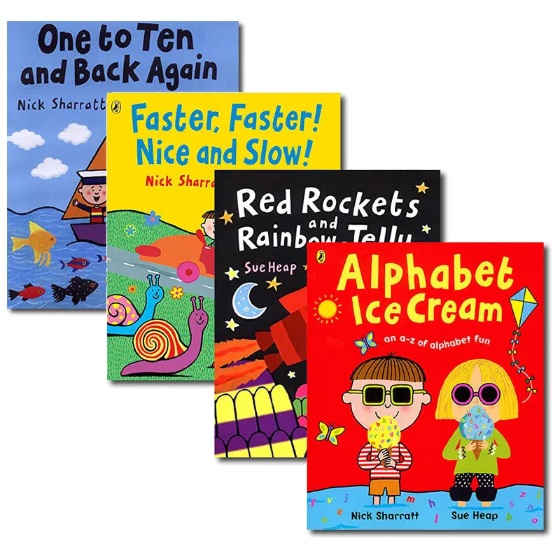 4 Books/Set Alphabet Ice Cream and Other Rhymes Book Chinese English Book Children kids book
4 Books/Set Alphabet Ice Cream and Other Rhymes Book Chinese English Book Children kids book