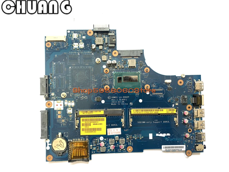 Для Dell 15R 5537 3537 материнская плата LA 9982P CN 0CD6V3 CD6V3 w/ I7 4500U Процессор UMA 100%