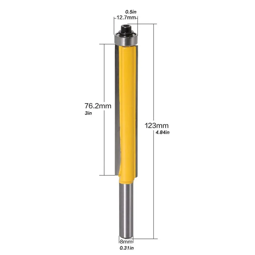 8 Handle Lengthened Bearing Trimming Knife Woodworking Milling Cutter Tool Trimming Machine Cutter Head Line Trimming Knife
8 Handle Lengthened Bearing Trimming Knife Woodworking Milling Cutter Tool Trimming Machine Cutter Head Line Trimming Knife