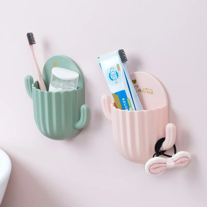 Household Wall Self-adhesive Cactus Storage Rack Kitchen Bathroom Toothbrush Storage Wall Mount Bottom Hole Design Shelf
Household Wall Self-adhesive Cactus Storage Rack Kitchen Bathroom Toothbrush Storage Wall Mount Bottom Hole Design Shelf