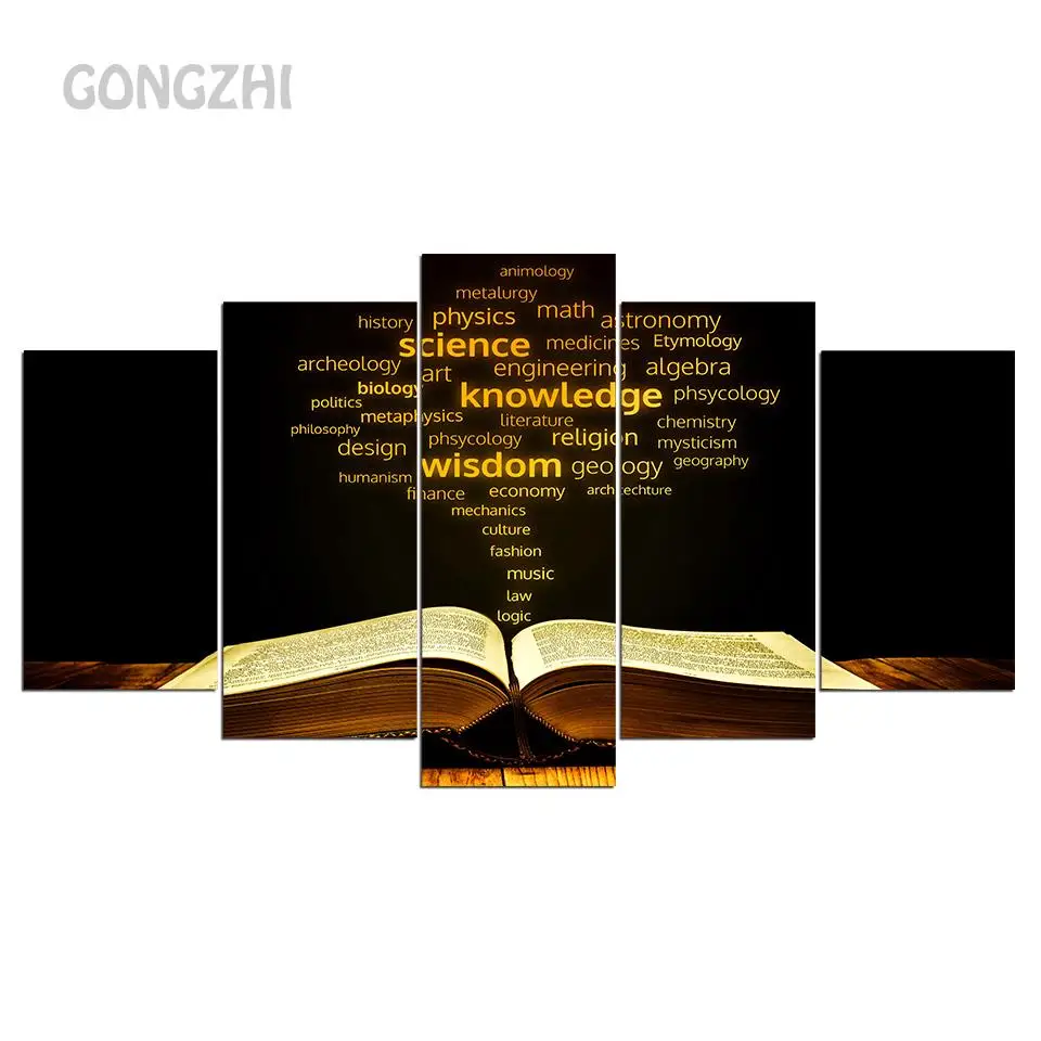 Print Painting Canvas Kids Room 5 Pieces/Pcs Academic Words Golden Religion Bible HD Decor Wall Art Frame Poster Modular Picture
Print Painting Canvas Kids Room 5 Pieces/Pcs Academic Words Golden Religion Bible HD Decor Wall Art Frame Poster Modular Picture