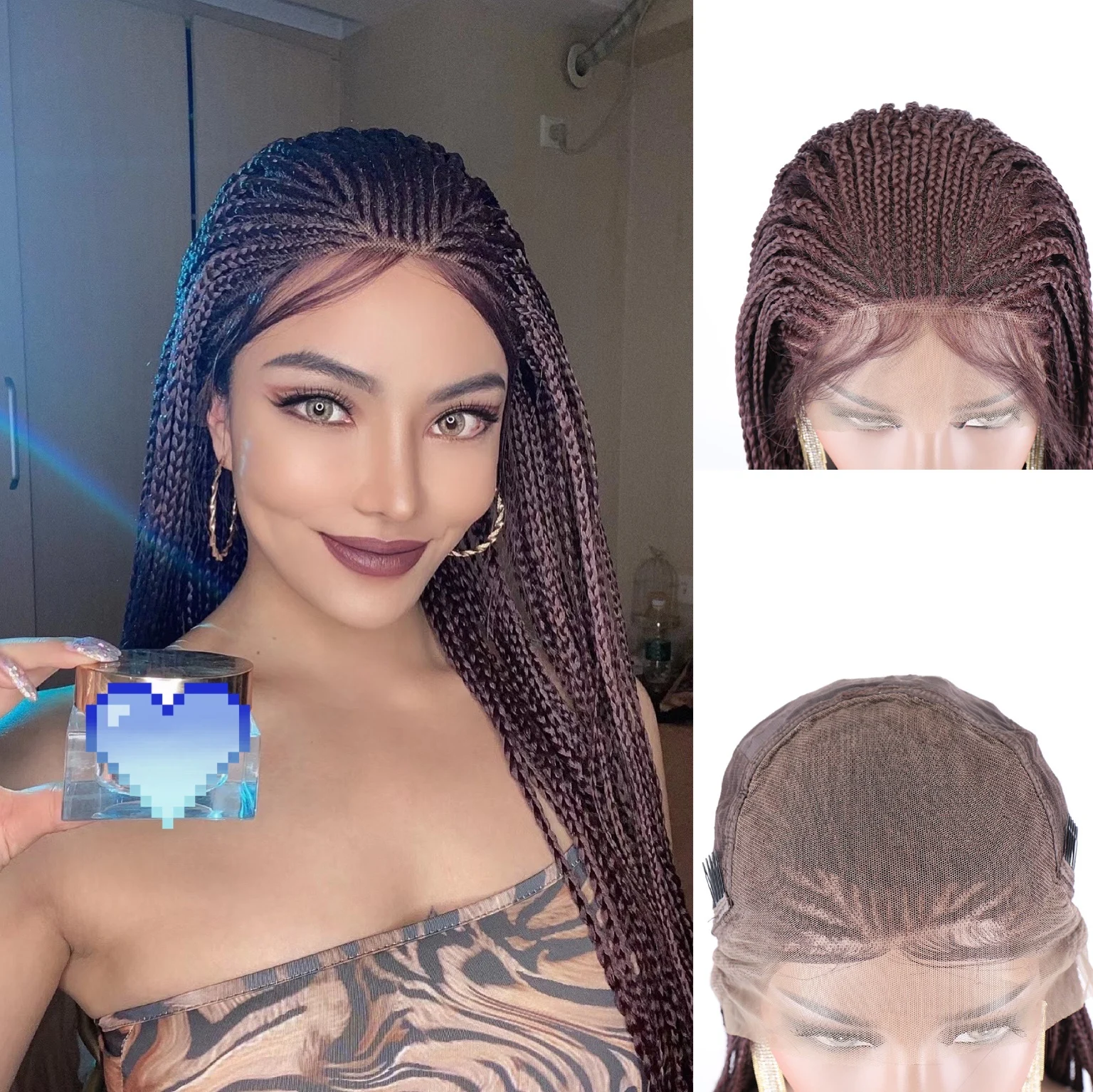 Briaided Wigs Lace Front Synthetic Wig Lace Front Braids TOOCCI African Braids Wig Box Braiding African Synthetic Wigs For Black
Briaided Wigs Lace Front Synthetic Wig Lace Front Braids TOOCCI African Braids Wig Box Braiding African Synthetic Wigs For Black