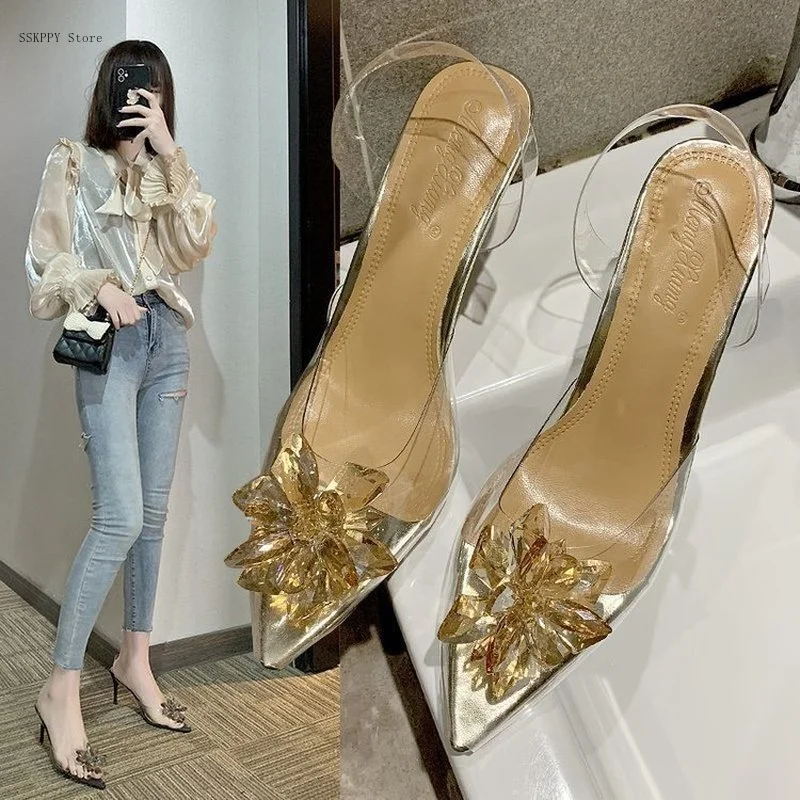 2022 Sexy Pointed Sandals for Women Shallow Mouth High Heels Rhinestone Sandals Wedding Shoes Party Transparent Women's Shoes
2022 Sexy Pointed Sandals for Women Shallow Mouth High Heels Rhinestone Sandals Wedding Shoes Party Transparent Women's Shoes