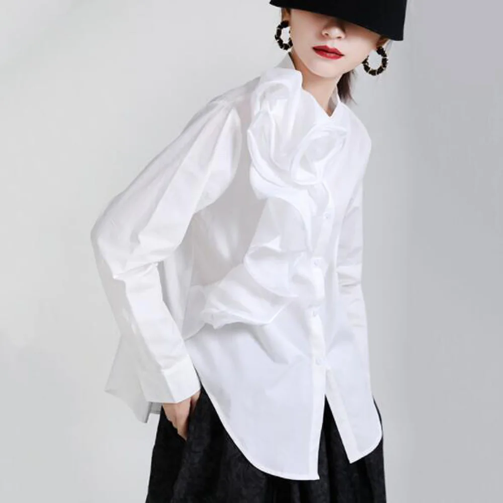 Cultiseed Women Spring New Ruffles Flowers Party Shirts Tops Clothes Female Fashion Sweet Solid Color Casual Long Sleeve Blouses
Cultiseed Women Spring New Ruffles Flowers Party Shirts Tops Clothes Female Fashion Sweet Solid Color Casual Long Sleeve Blouses