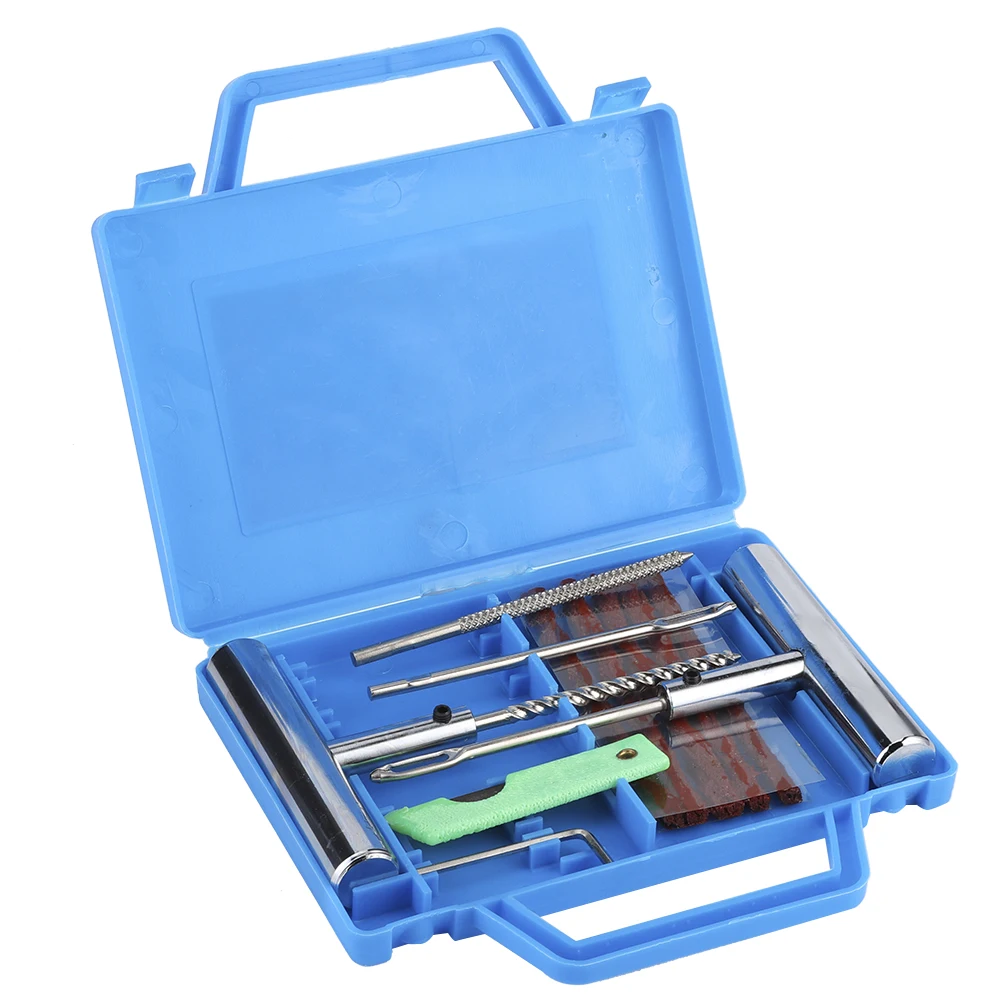 11pcs Motorbike Tire Repair Kit Car Motorcycle Bike Emergency Tubeless Tire Puncture Professional Repair Maintenance Tools Kit
11pcs Motorbike Tire Repair Kit Car Motorcycle Bike Emergency Tubeless Tire Puncture Professional Repair Maintenance Tools Kit