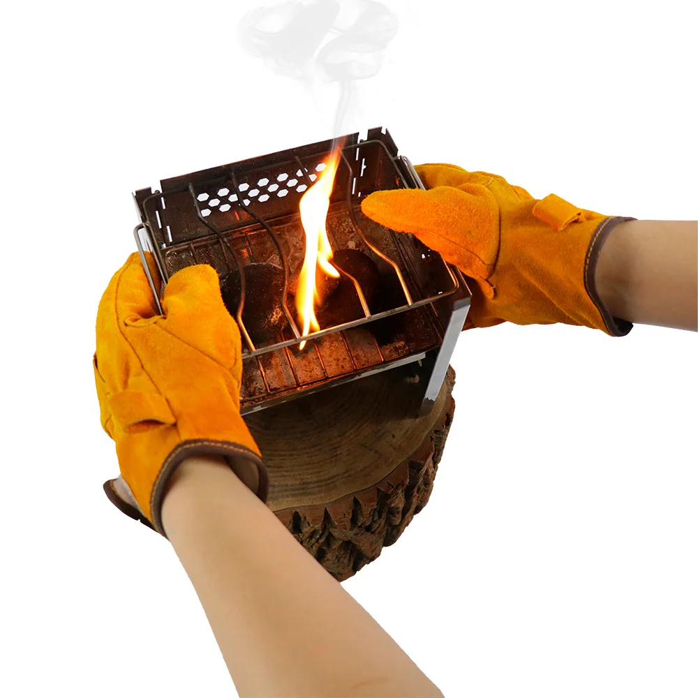 Camping Barbecue Fireproof Gloves Cowhide High Temperature Insulation Protect For Hiking Picnic Fishing Camping BBQ Equipment
Camping Barbecue Fireproof Gloves Cowhide High Temperature Insulation Protect For Hiking Picnic Fishing Camping BBQ Equipment