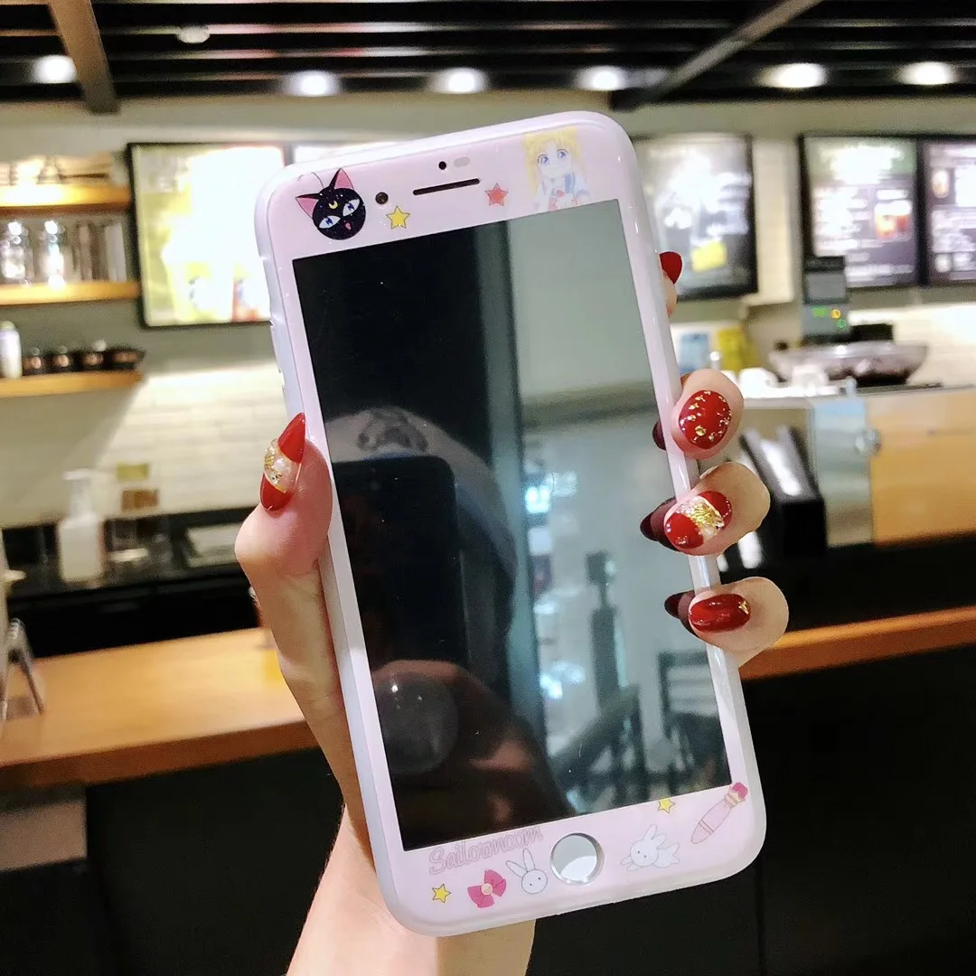 Закаленное стекло с мультяшным рисунком для iPhone 7 8 Plus X XS, защита экрана, защитная стеклянная пленка
Закаленное стекло с мультяшным рисунком для iPhone 7 8 Plus X XS, защита экрана, защитная стеклянная пленка