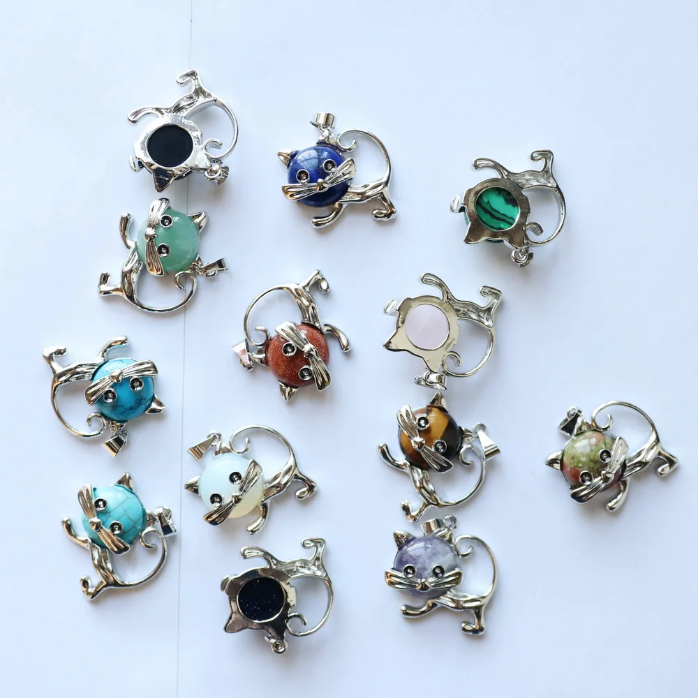 Подвеска в виде кошки из натурального камня для ожерелья
Подвеска в виде кошки из натурального камня для ожерелья