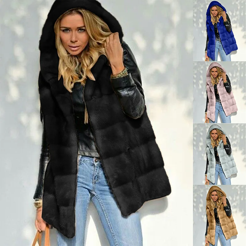 Lugentolo Faux Fur Vest Women Winter Loose Hooded Sleeveless Fur Jacket Solid Color Streetwear Coats Women
Lugentolo Faux Fur Vest Women Winter Loose Hooded Sleeveless Fur Jacket Solid Color Streetwear Coats Women