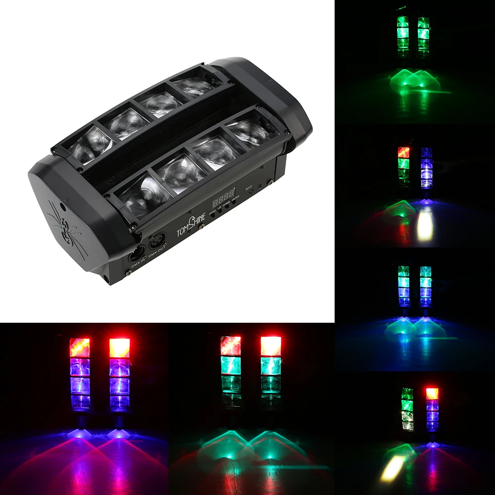 Tomshine Upgrade Version DMX512 40W Head Moving Rotatable RGBW LED Mini Spider Stage Beam Light 10/14CH Channels for Bar Disco
Tomshine Upgrade Version DMX512 40W Head Moving Rotatable RGBW LED Mini Spider Stage Beam Light 10/14CH Channels for Bar Disco