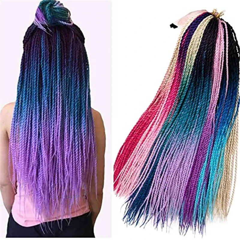 Ombre Senegalese Twist Hair Crochet braids 24 inch 30 Roots/pack Synthetic Braiding Hair for Women black Crotchet hair
Ombre Senegalese Twist Hair Crochet braids 24 inch 30 Roots/pack Synthetic Braiding Hair for Women black Crotchet hair