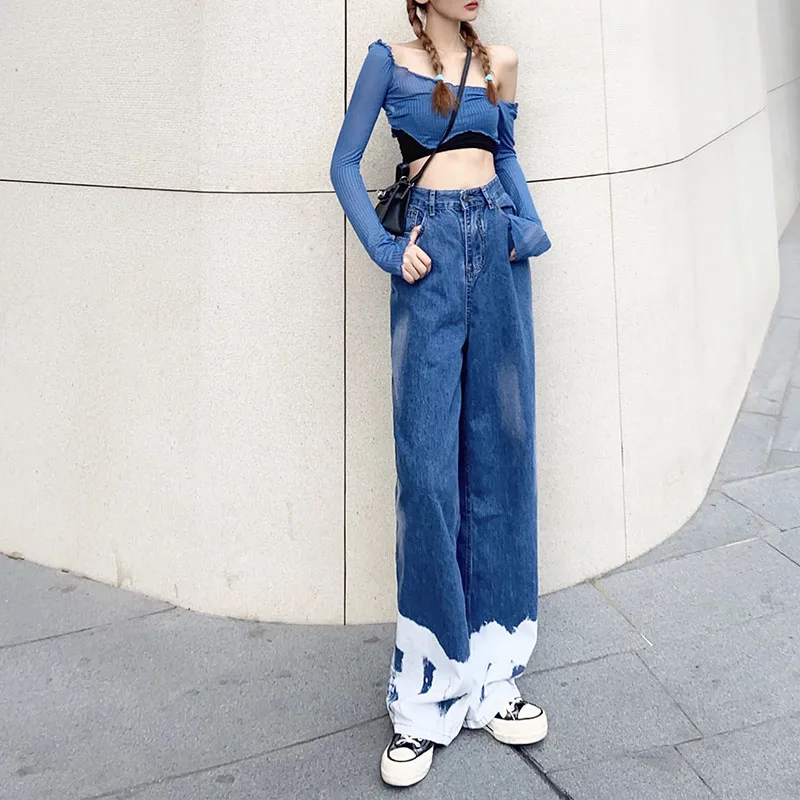 plus size high waist spring autumn casual loose woman jean vintage patchwork jeans 2020 denim wide leg pants for women clothes
plus size high waist spring autumn casual loose woman jean vintage patchwork jeans 2020 denim wide leg pants for women clothes