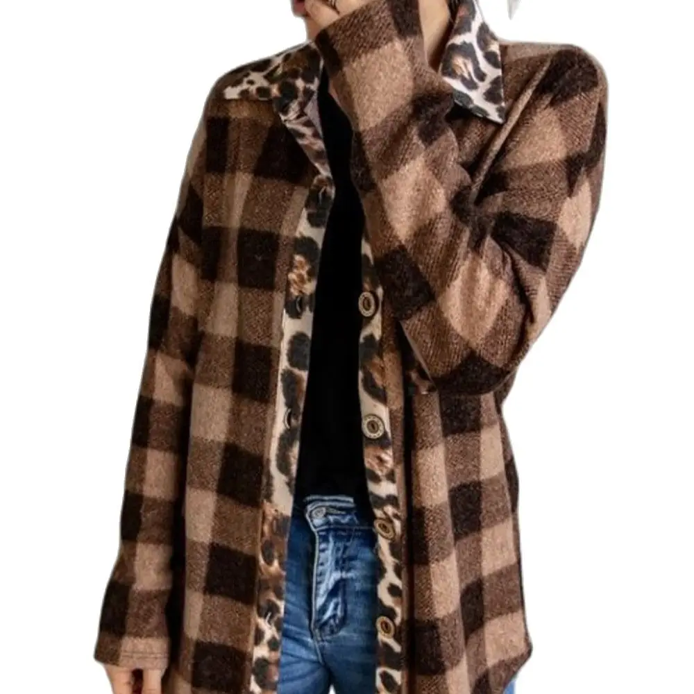 2021 Hot New Style Commuter Cardigan Thick Cotton Brown Plaid Single-Breasted Western Style Long-Sleeved Lapel Shirt
2021 Hot New Style Commuter Cardigan Thick Cotton Brown Plaid Single-Breasted Western Style Long-Sleeved Lapel Shirt