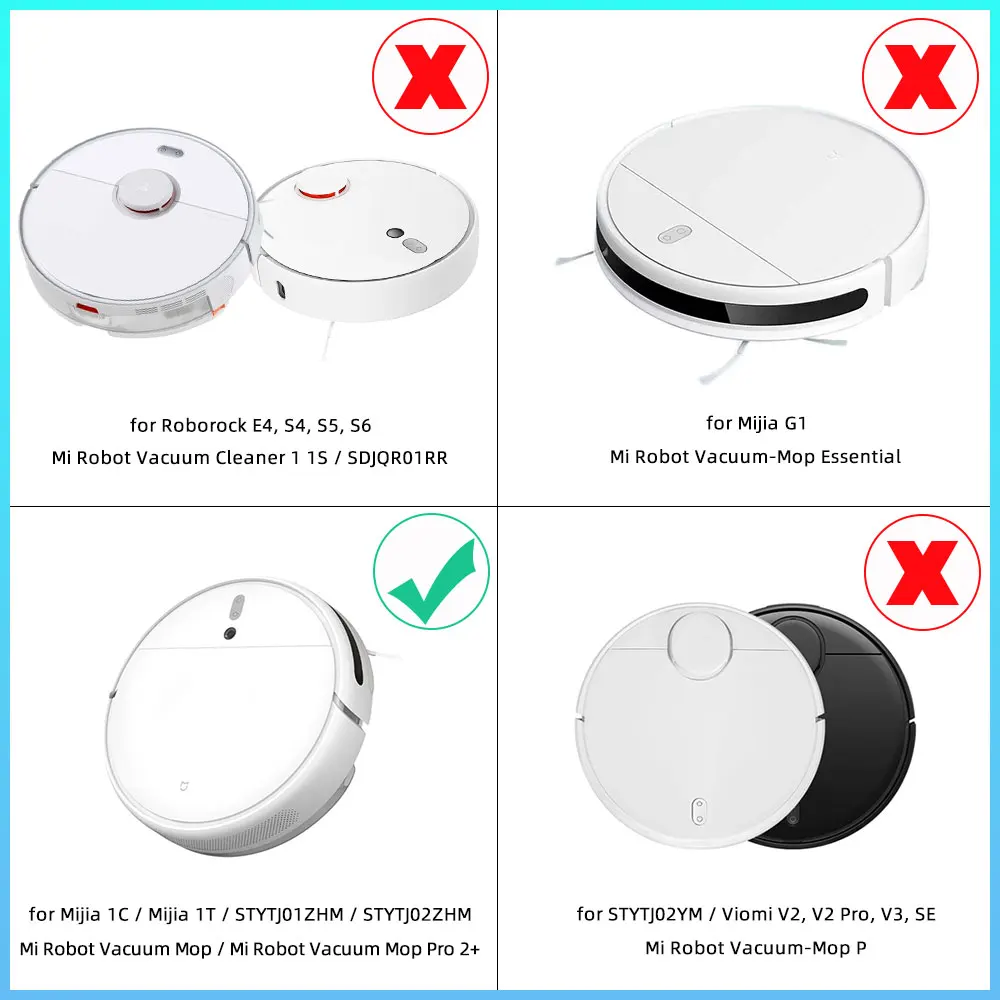 Hepa Filter + Main Side Brush + Mop Rag+ Water Tank Replacement for Xiaomi Mijia 1C 1T / STYTJ01ZHM Robotic Vacuum Cleaner Parts
Hepa Filter + Main Side Brush + Mop Rag+ Water Tank Replacement for Xiaomi Mijia 1C 1T / STYTJ01ZHM Robotic Vacuum Cleaner Parts