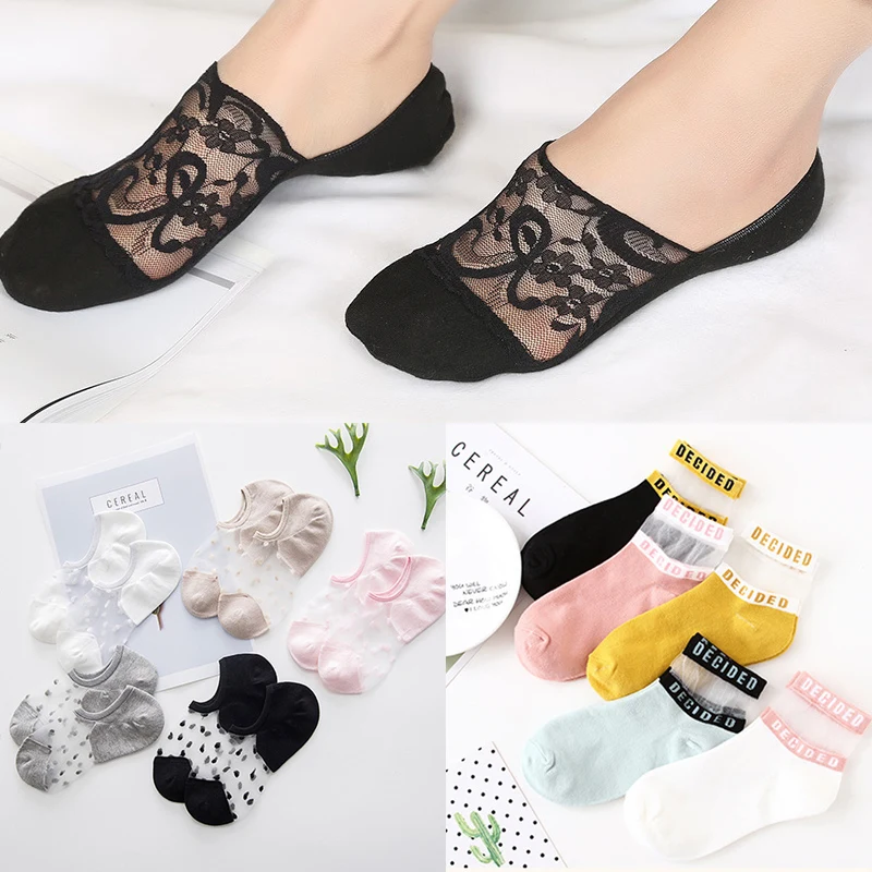 3/4/5 Pair Funny Cartoon Lace Cotton Socks for Women Girl Transparent Invisible Antiskid Ankle Sox Spring Summer Autumn Slipper
3/4/5 Pair Funny Cartoon Lace Cotton Socks for Women Girl Transparent Invisible Antiskid Ankle Sox Spring Summer Autumn Slipper