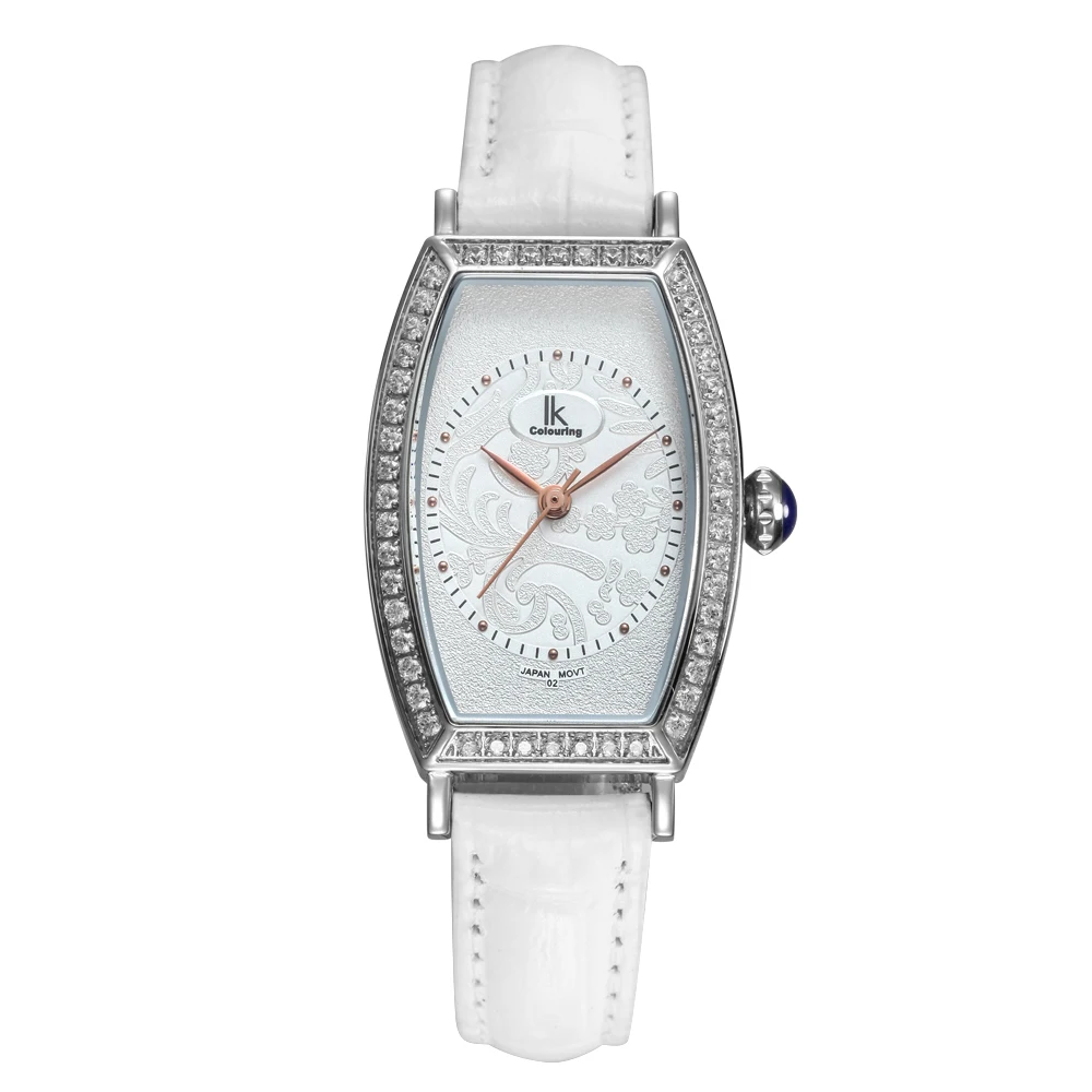 IK Luxury Women's Girl Sapphire Tonneau Quartz Watches Day Genuine Leather Wristwatch
IK Luxury Women's Girl Sapphire Tonneau Quartz Watches Day Genuine Leather Wristwatch