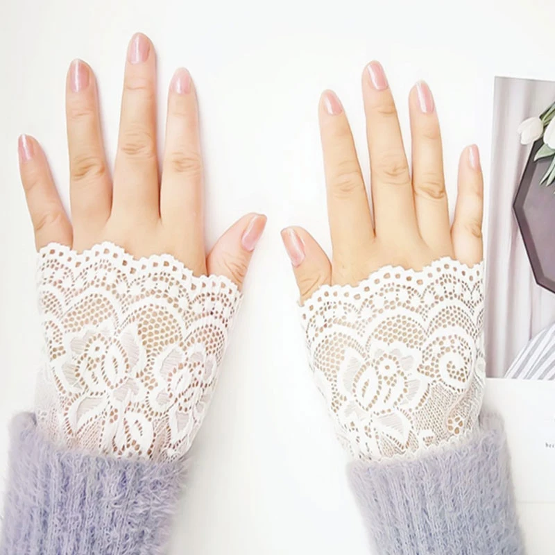 Hot Sale Fashion Lace Fake Sleeves All-match Soft Comfortable Hollow Fake Sleeve Decorative Elegant Solid Color Arm Warmers
Hot Sale Fashion Lace Fake Sleeves All-match Soft Comfortable Hollow Fake Sleeve Decorative Elegant Solid Color Arm Warmers
