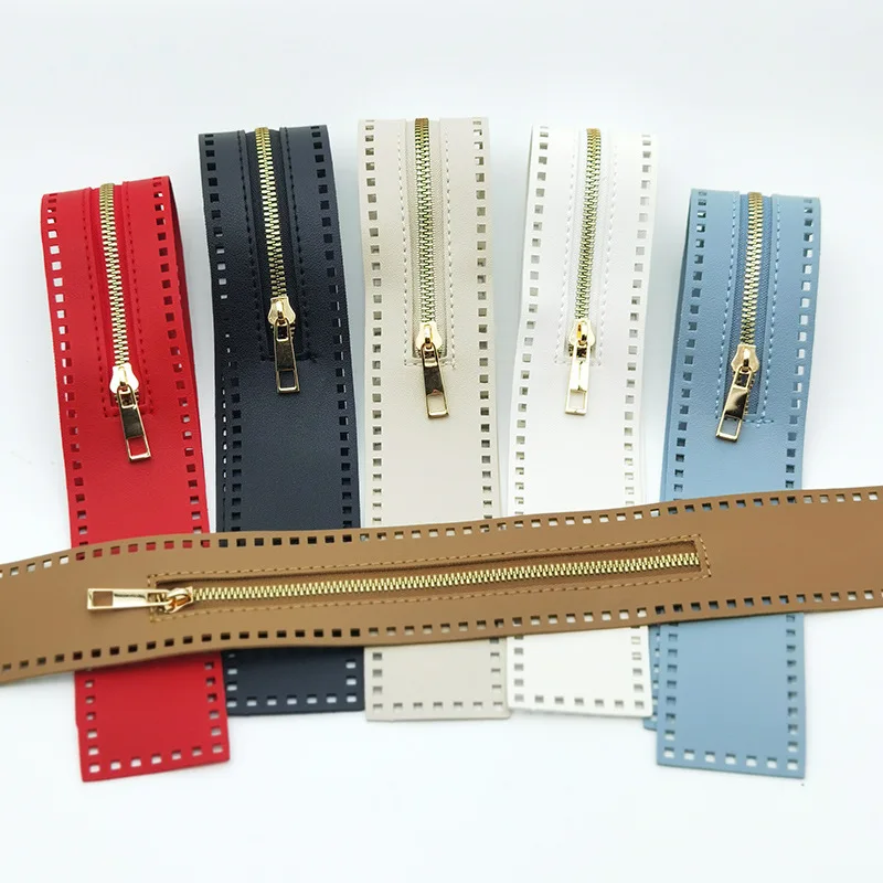 Convenient Bag Zipper Rope Hole Solid Color PU Leather Zipper Bag Accessories High Quality 1pc Woven Bag Leather Zipper
Convenient Bag Zipper Rope Hole Solid Color PU Leather Zipper Bag Accessories High Quality 1pc Woven Bag Leather Zipper
