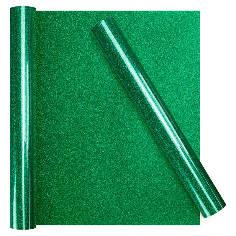 Glitter Green Heat Vinyl Sheets Iron On Transfer For T-shirts Flash HTV For Pillows Easy Cut And Weed Film DIY Pattern Wholesale
Glitter Green Heat Vinyl Sheets Iron On Transfer For T-shirts Flash HTV For Pillows Easy Cut And Weed Film DIY Pattern Wholesale