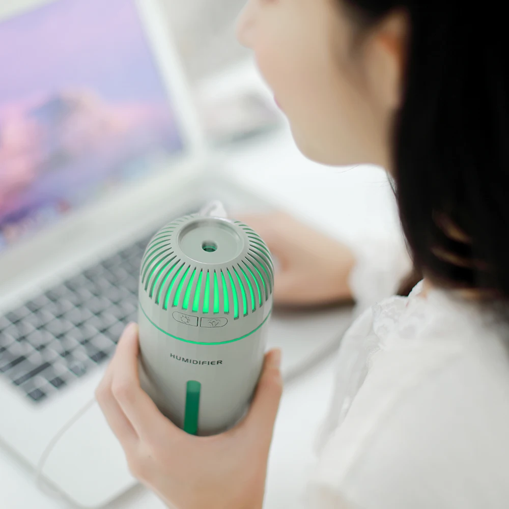 310ml Mini Air Humidifier USB Ultrasonic Humidifier Car Aroma Diffuser Electric Essential Oil Diffuser Cup LED Lights
310ml Mini Air Humidifier USB Ultrasonic Humidifier Car Aroma Diffuser Electric Essential Oil Diffuser Cup LED Lights